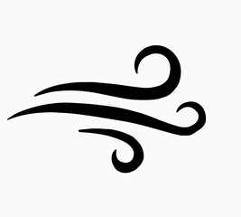Obraz premium Silhoutte wind icon