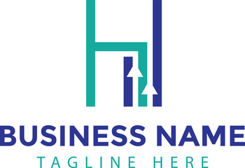 Letter H Investment and Business Growth Logo | Finance, Wealth, and Economic Progress Symbol Design
