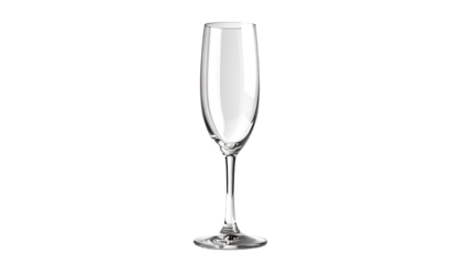Clear champagne flute