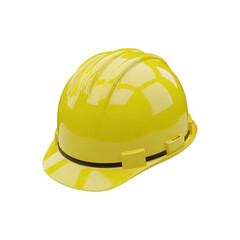 Fototapeta premium A yellow hard hat safety equipment construction worker protection