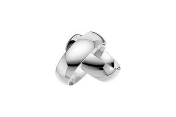 Golden wedding rings. gold illustration with transparent background. Symbols of love and fidelity. Male and female ring interlocked with each other