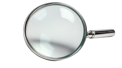 magnifying glass isolated on white