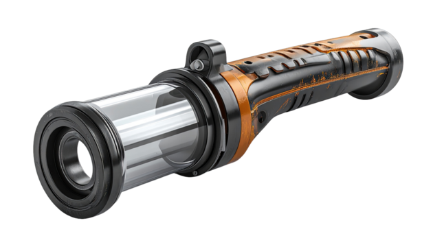 High-tech, orange and black tool