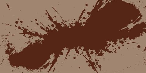 Obraz premium Abstract vector grunge background with black ink splash and dirty paint stains