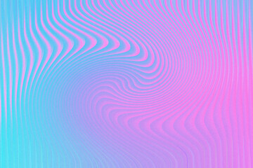 Abstract background with wavy lines and gradient from blue to pink color