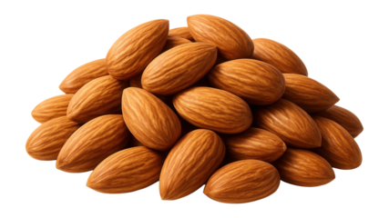 A pile of almonds.