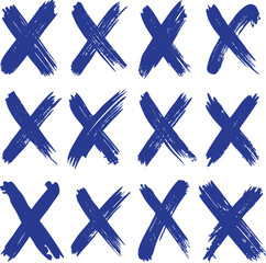 Scottish vector illustration with a set of cross arrows