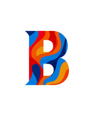 Colorful letter b design