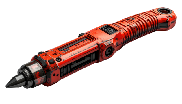 Futuristic orange tool