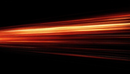 Dynamic streaks of fiery orange light against a black background create a powerful visual effect.