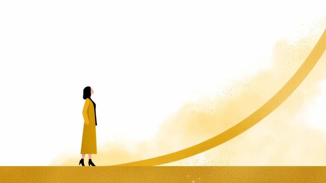 Business Growth Strategies and Decline Management Illustrated with Graphic Elements