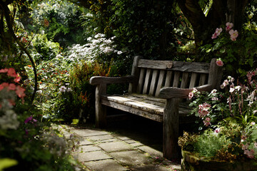 Charming Wooden Garden Benh: Enhancing Outdoor Space with Elegance and Comfort