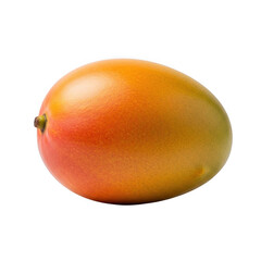 Ripe mango fruit isolated on transparent background