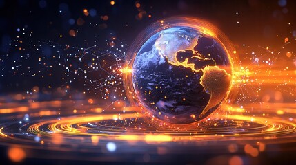 Planet Earth Connectivity With Digital Network