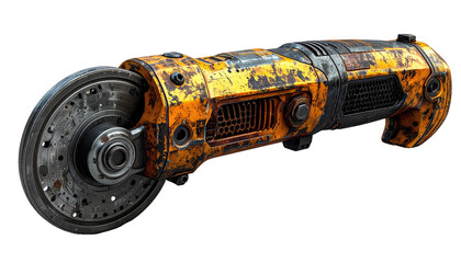 Rusty orange power tool