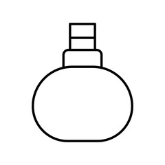 Иллюстрация, на которой изображена черная иконка макияжа и атрибутов салона красоты, на белом фоне