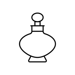 Иллюстрация, на которой изображена черная иконка макияжа и атрибутов салона красоты, на белом фоне