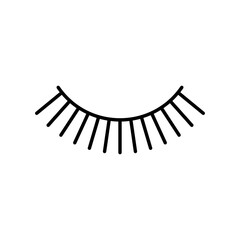 
An illustration of a black icon of makeup and beauty salon supplies on a white background