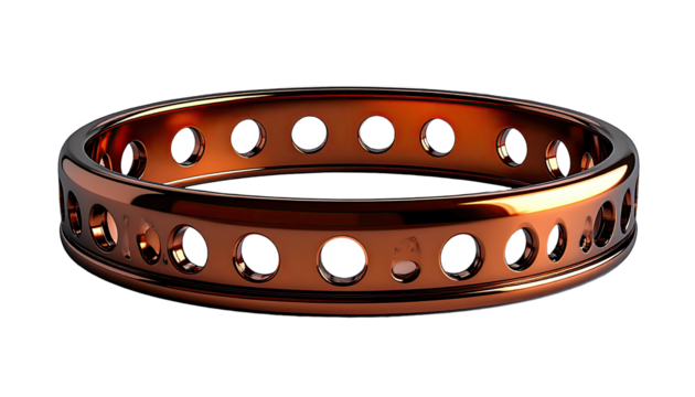 Copper ring,  detailed design