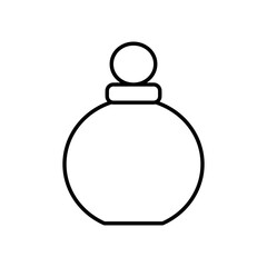 
An illustration of a black icon of makeup and beauty salon supplies on a white background