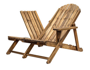 Wooden Adirondack chairs