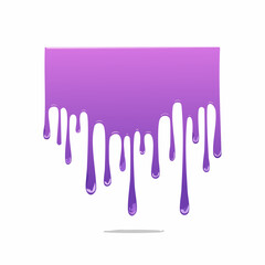 Abstract Purple Dripping Paint Design