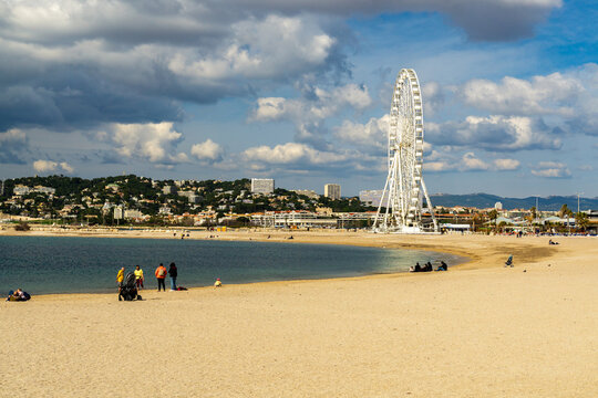 Beach Day with a Ferris Wheel