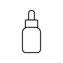 
An illustration of a black icon of makeup and beauty salon supplies on a white background