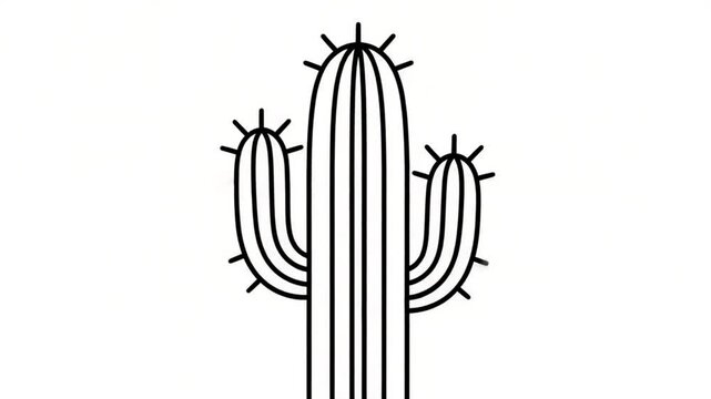 Simple cactus illustration