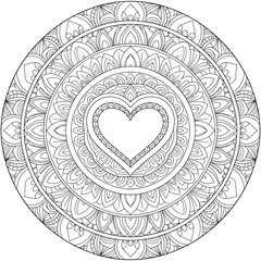 Zen Mandala Coloring Experience for adults and kids 
