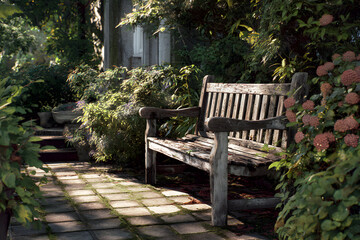 Charming Wooden Garden Benh: Enhancing Outdoor Space with Elegance and Comfort