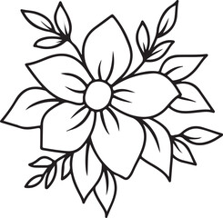 coloring pages, color page, flower, vector, floral, nature, leaf, plant, illustration, spring, art, design, drawing, flowers, decoration, summer, blossom, pattern, bouquet, garden, beauty, branch, pet