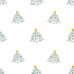 christmas tree background, pattern with Christmas tree 