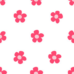 abstract background with pink flowers 