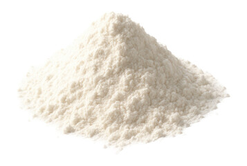 Spilled pile of white flour.