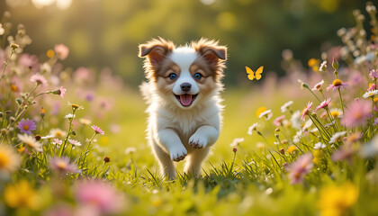 Cute little puppy or cute little dog