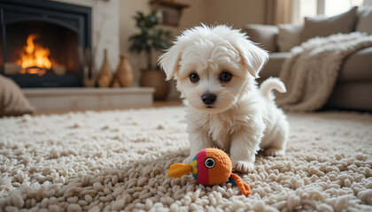 Cute little puppy or cute little dog