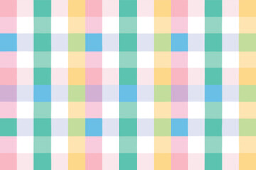 Colorful pastel checkerboard pattern ideal for backgrounds, textiles, and crafts projects