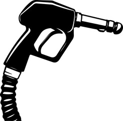 Fuel nozzle silhouette vector illustration