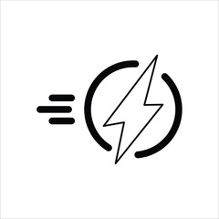 flash icons. simple line vector