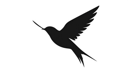 Obraz premium Flying Bird Silhouette Design.