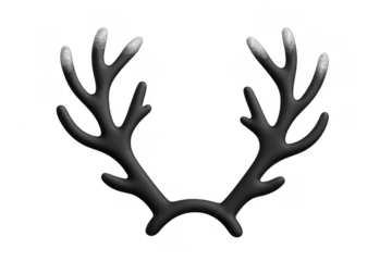 Reindeer antlers headband with glitter for christmas celebration