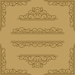 vector set of vintage design elements