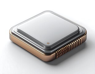 Modern, square, metallic device