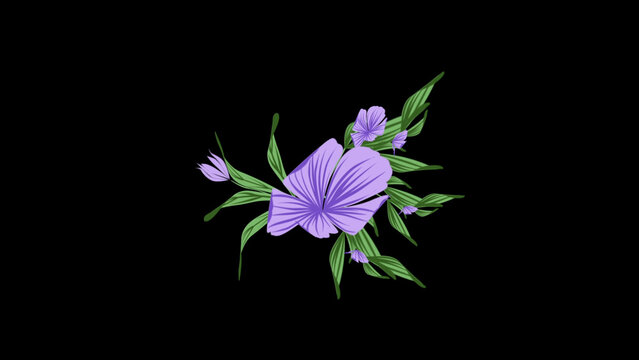 Flower Romantic Animation Element 06