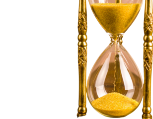 Elegant hourglasses showcasing the passage of time