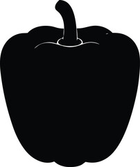  bell pepper vegetable, food produce healthy vector design  