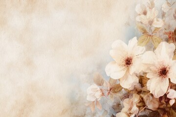 Elegant watercolor jasmine background. Dreamy Floral Print. Indulge in timeless elegance with exquisite Floral Toile De Jouy Seamless Pattern. Pastel color, pastel tone