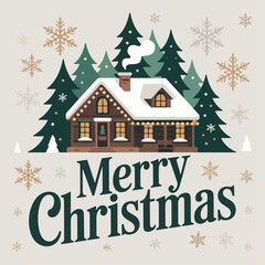 Fototapeta premium christmas, card, holiday, xmas, tree, decoration, winter, celebration, year, merry, new, vector, new year, greeting, illustration, gold, branch, design, december, banner, happy, gift, ribbon, bow