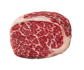 raw meat on white background 